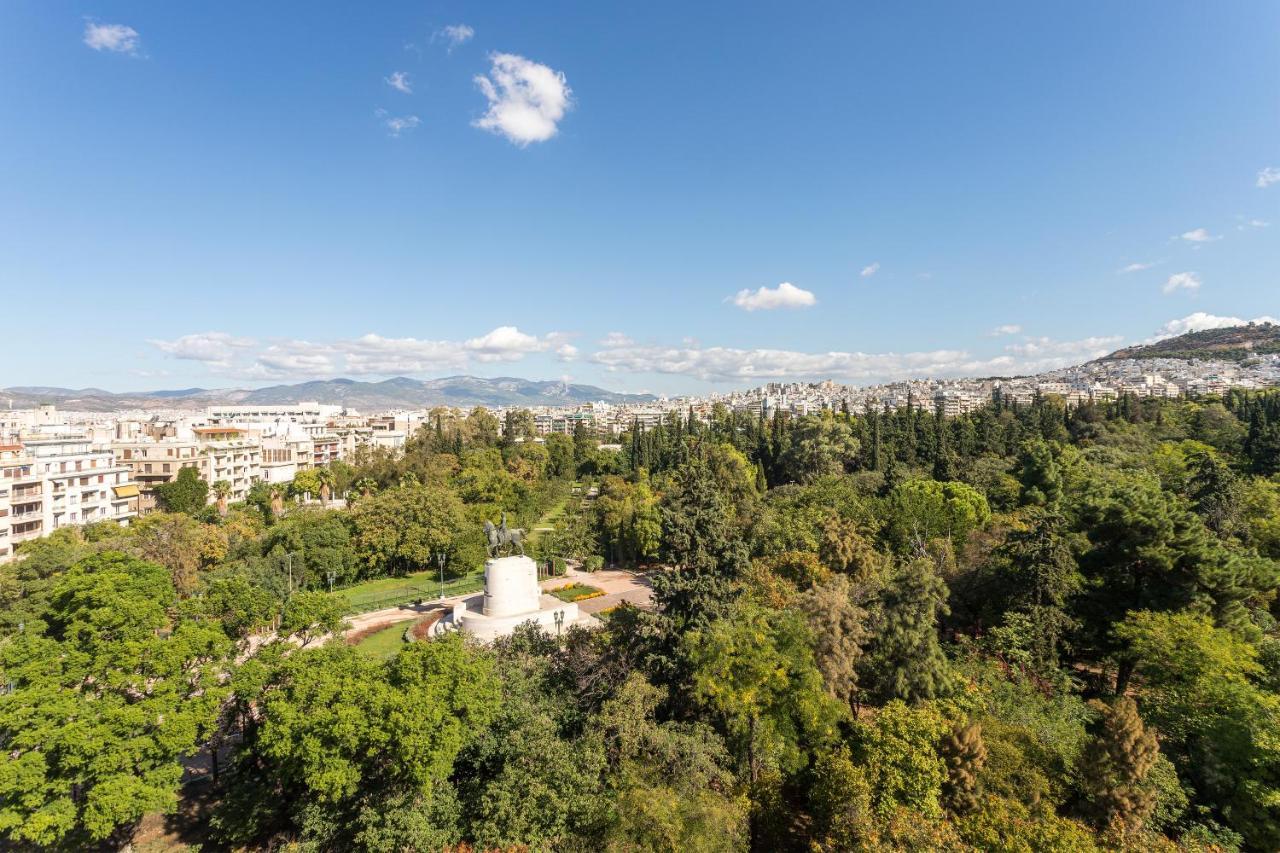 Radisson Blu Park Hotel Athens Ngoại thất bức ảnh View of the park